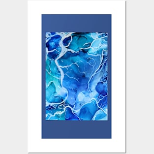 Ocean blues Posters and Art